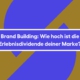 Brand Building: Wie hoch ist die Erlebnisdividende deiner Marke?